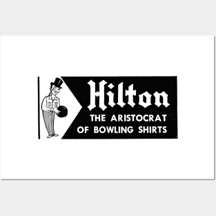 Vintage Hilton Bowling shirt Posters and Art